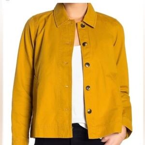 Madewell Cropped Northwood Jacket Classic Collar Size XXS